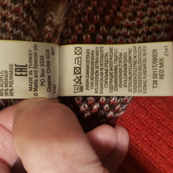 Autograph Jacquard Print Round Neck Jumper/Sweater - Picture 8 of 9